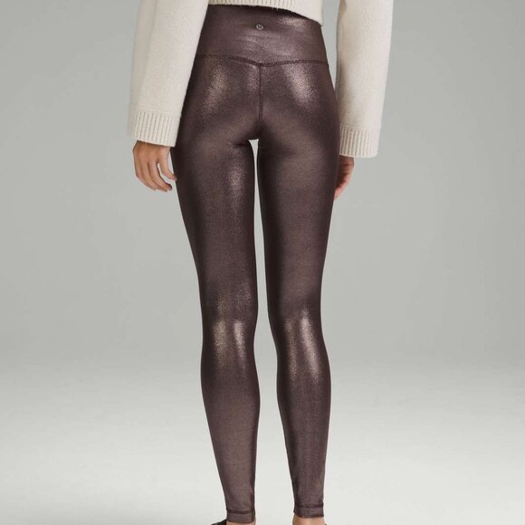 Lululemon Align High-Rise Pant 28" *Shine Radiate Foil Print French Press Size 2 - Picture 1 of 6